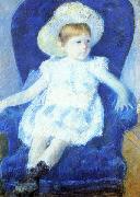 Mary Cassatt Elsie in a Blue Chair Spain oil painting artist
